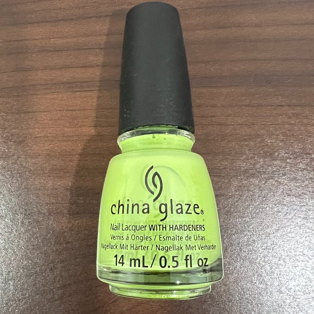 China Glaze Grass Is Lime Greener Nail Polish